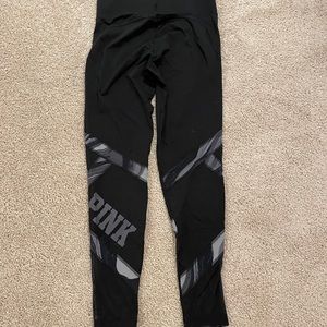 Black PINK leggings with design on leg